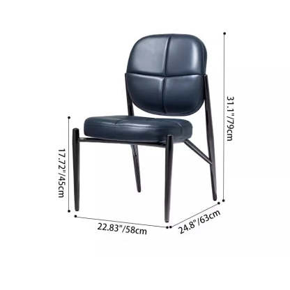 Luxury Microfiber Leather Metal Chair