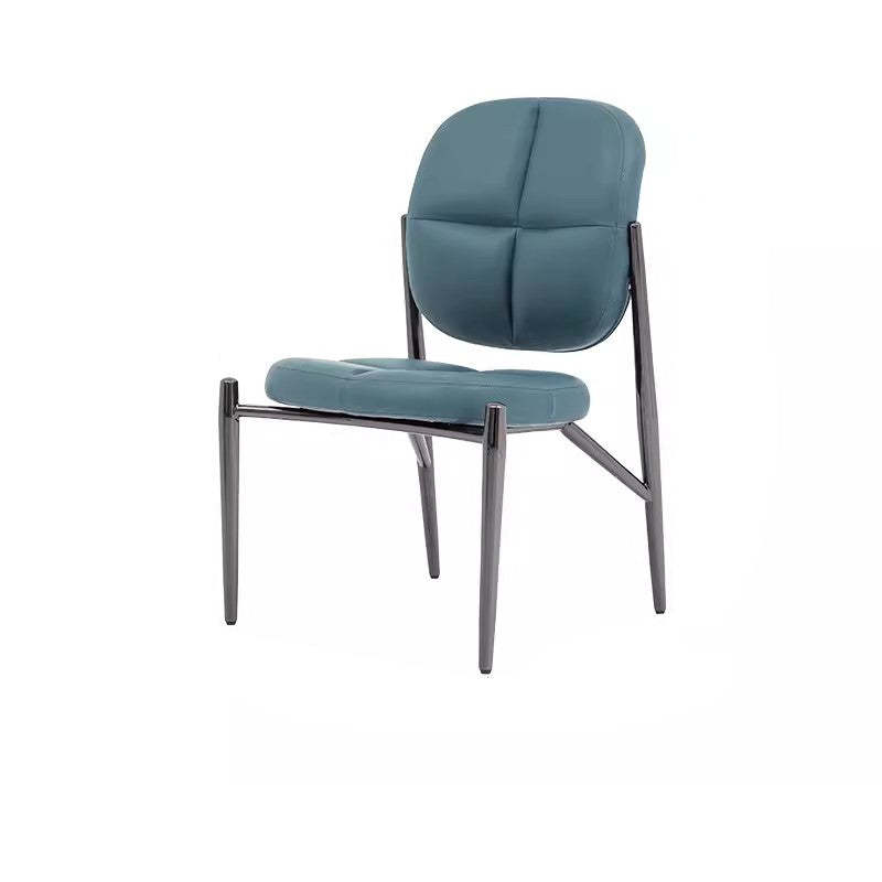 Luxury Microfiber Leather Metal Chair