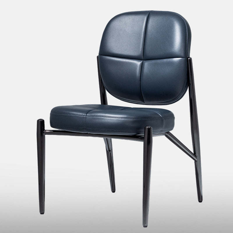 Luxury Microfiber Leather Metal Chair