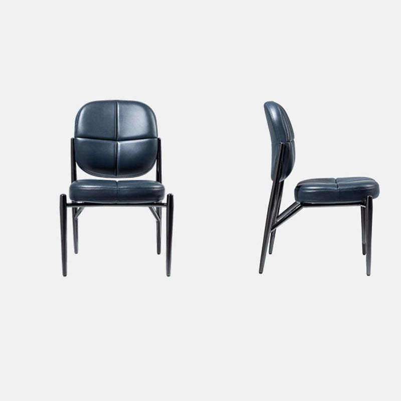Luxury Microfiber Leather Metal Chair