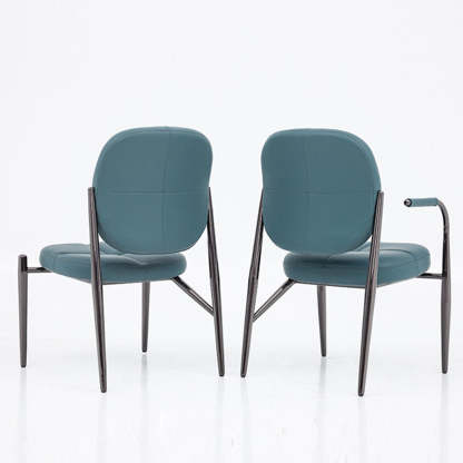 Luxury Microfiber Leather Metal Chair