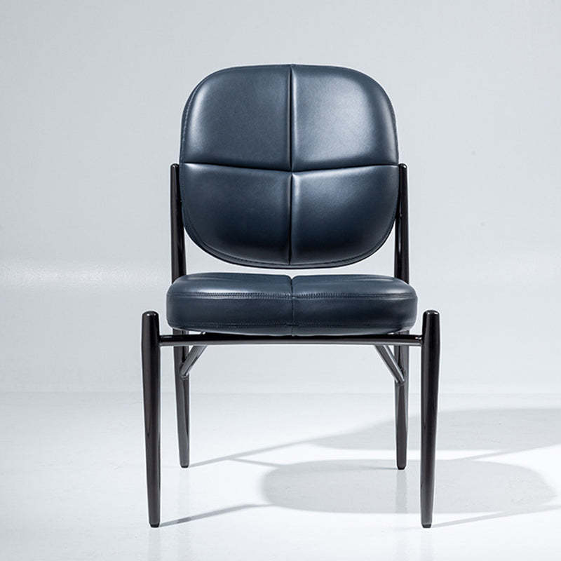 Luxury Microfiber Leather Metal Chair