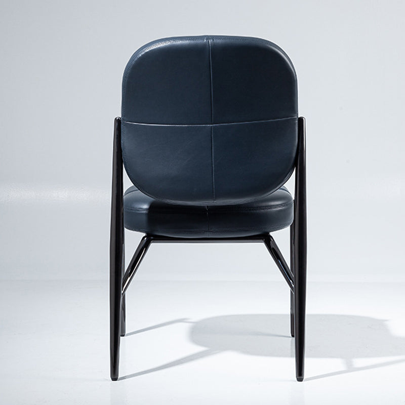 Luxury Microfiber Leather Metal Chair