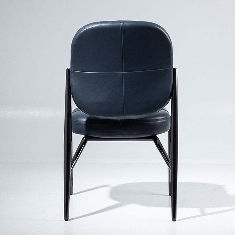 Luxury Microfiber Leather Metal Chair