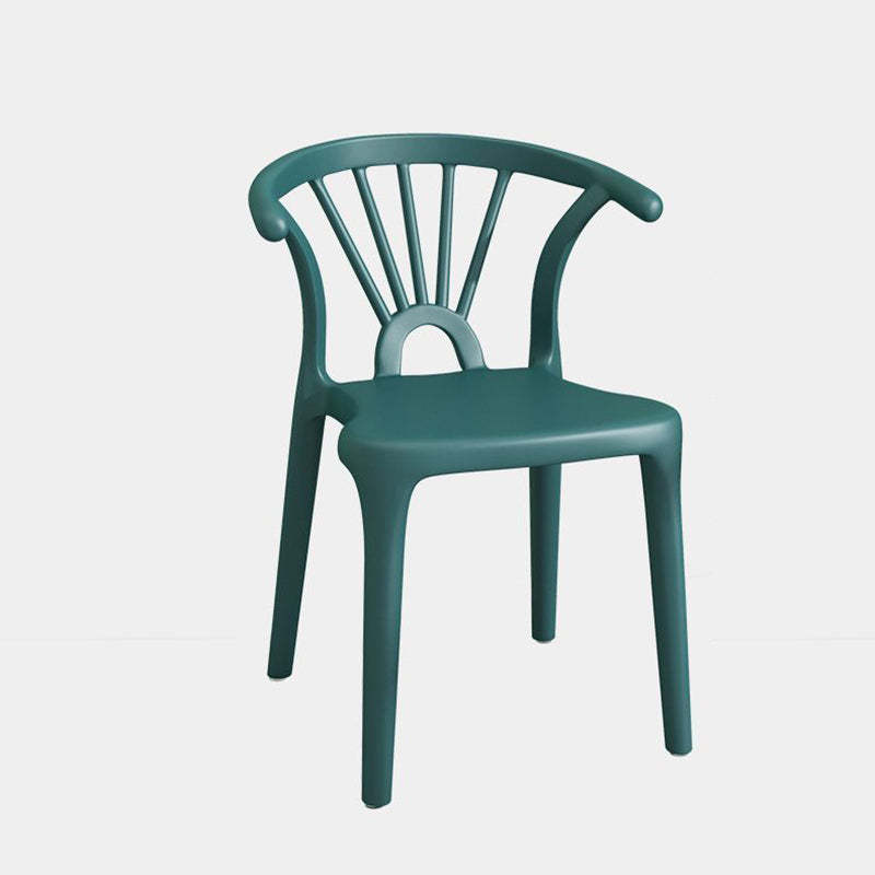 Modern Curved Plastic Dining Chair