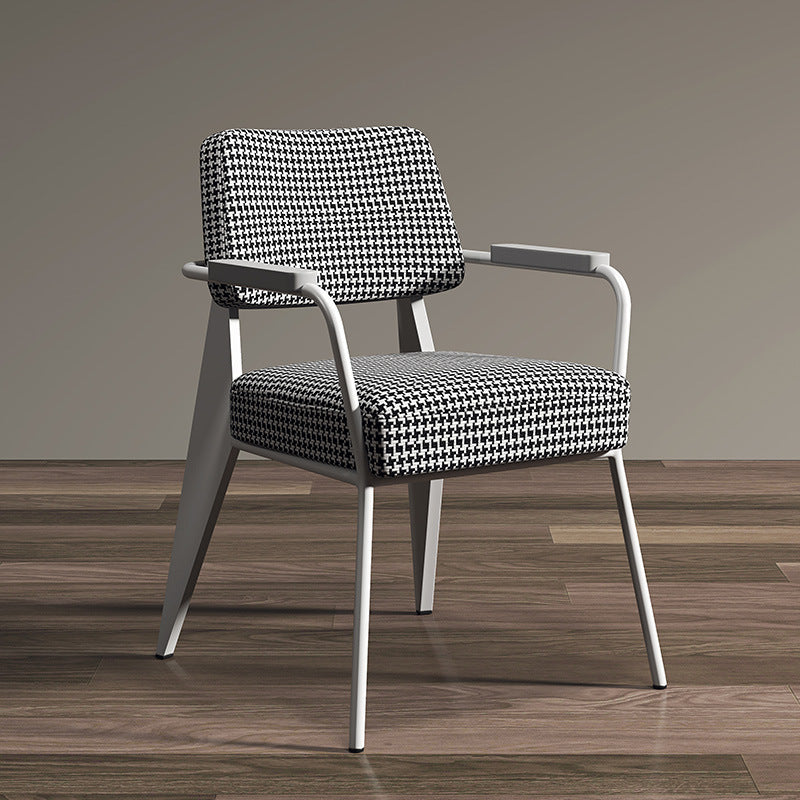 Scandinavian Cushion Iron Velvet Chair — G