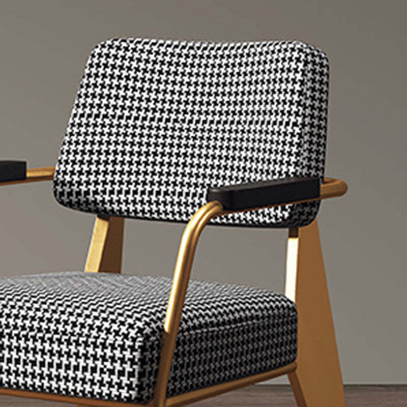 Scandinavian Cushion Iron Velvet Chair — E