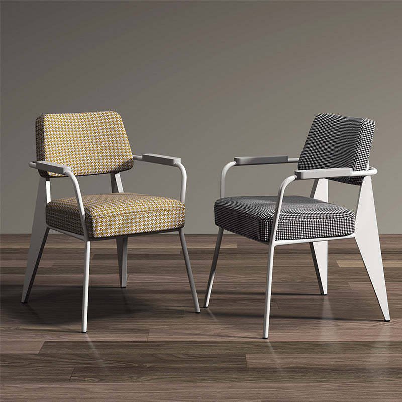 Scandinavian Cushion Iron Velvet Chair — C