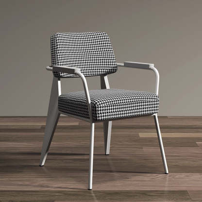 Scandinavian Cushion Iron Velvet Chair — G