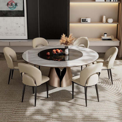 Modern Loop-Back Leather Steel Dining Chair