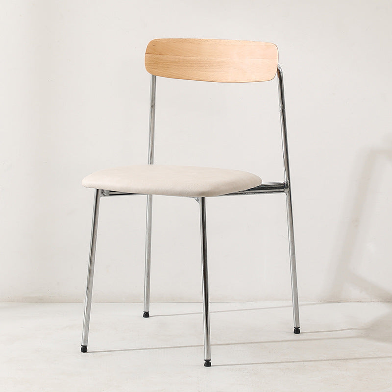 Scandinavian Wood Steel Dining Chair