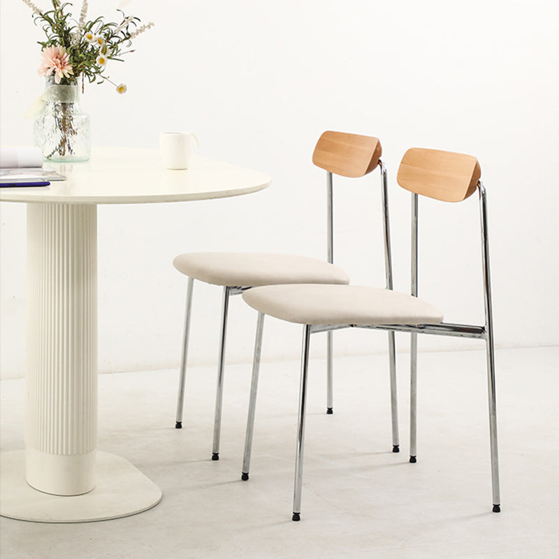 Scandinavian Wood Steel Dining Chair
