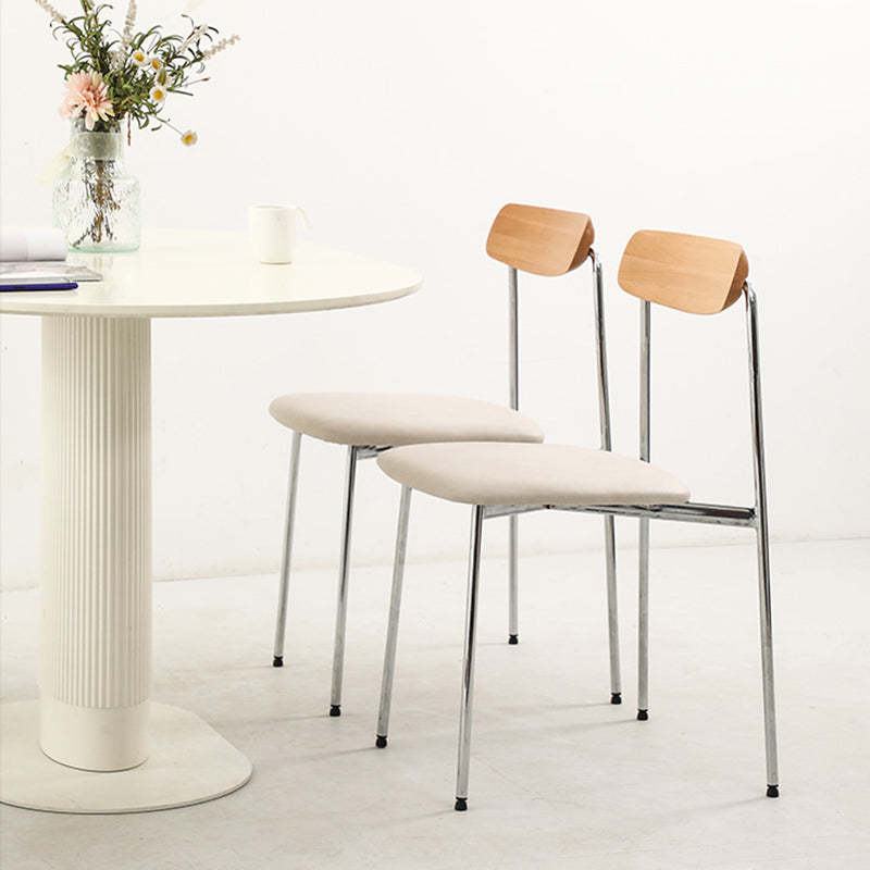 Scandinavian Wood Steel Dining Chair