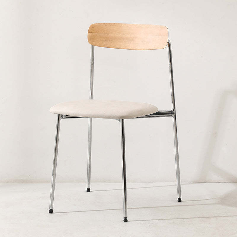 Scandinavian Wood Steel Dining Chair