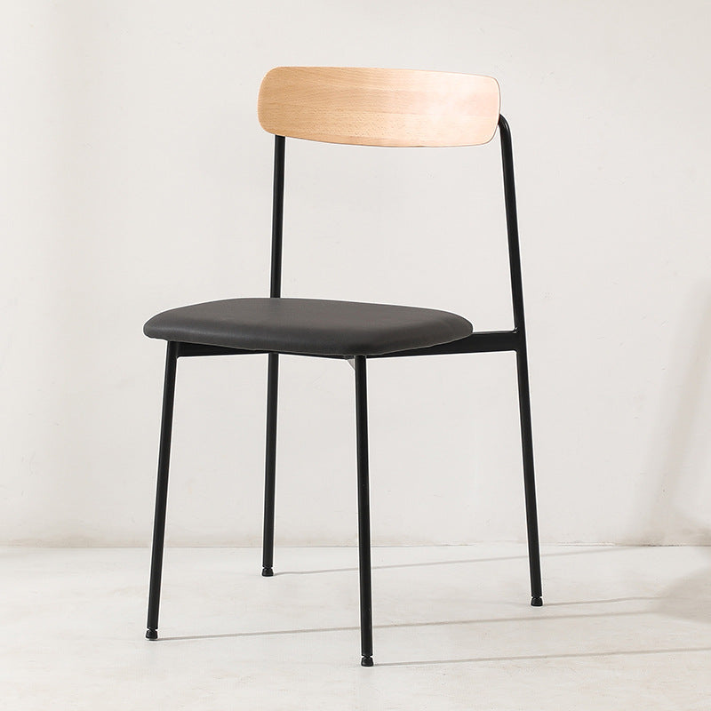 Scandinavian Wood Steel Dining Chair