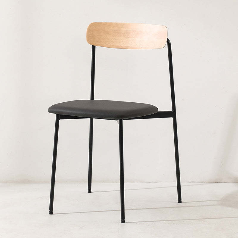 Scandinavian Wood Steel Dining Chair