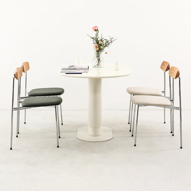 Scandinavian Wood Steel Dining Chair