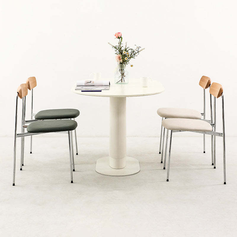 Scandinavian Wood Steel Dining Chair