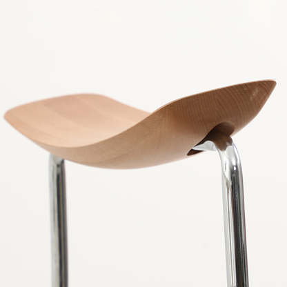 Scandinavian Wood Steel Dining Chair