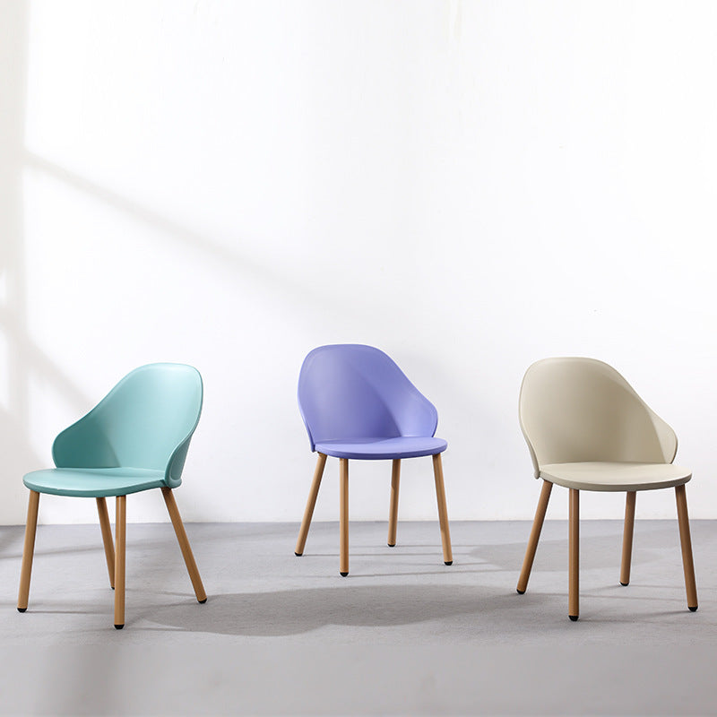 Scandinavian Sleek Plastic Dining Chair