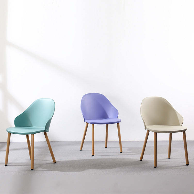 Scandinavian Sleek Plastic Dining Chair