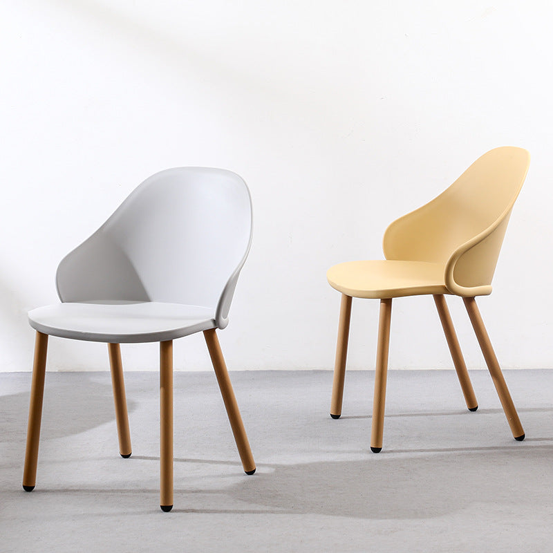 Scandinavian Sleek Plastic Dining Chair