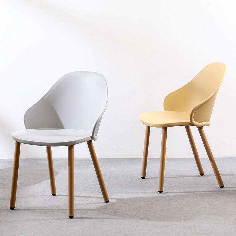 Scandinavian Sleek Plastic Dining Chair
