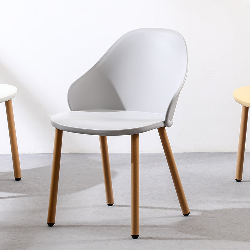 Scandinavian Sleek Plastic Dining Chair