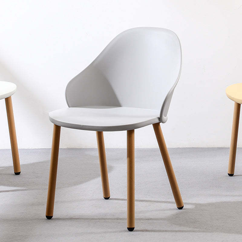 Scandinavian Sleek Plastic Dining Chair