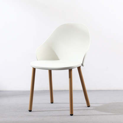 Scandinavian Sleek Plastic Dining Chair