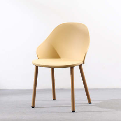 Scandinavian Sleek Plastic Dining Chair