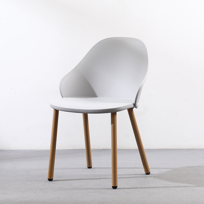 Scandinavian Sleek Plastic Dining Chair