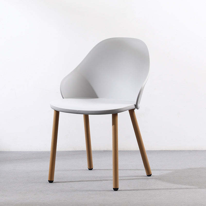 Scandinavian Sleek Plastic Dining Chair