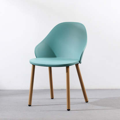Scandinavian Sleek Plastic Dining Chair