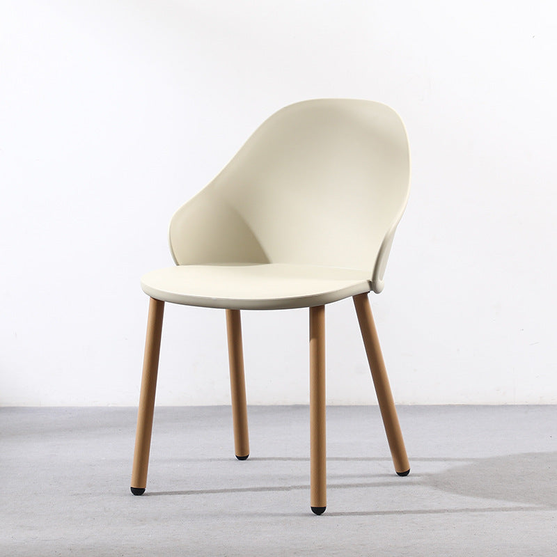 Scandinavian Sleek Plastic Dining Chair