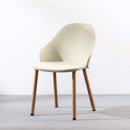 Scandinavian Sleek Plastic Dining Chair