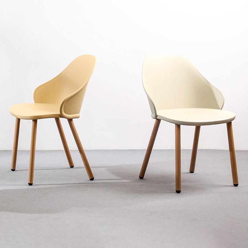 Scandinavian Sleek Plastic Dining Chair