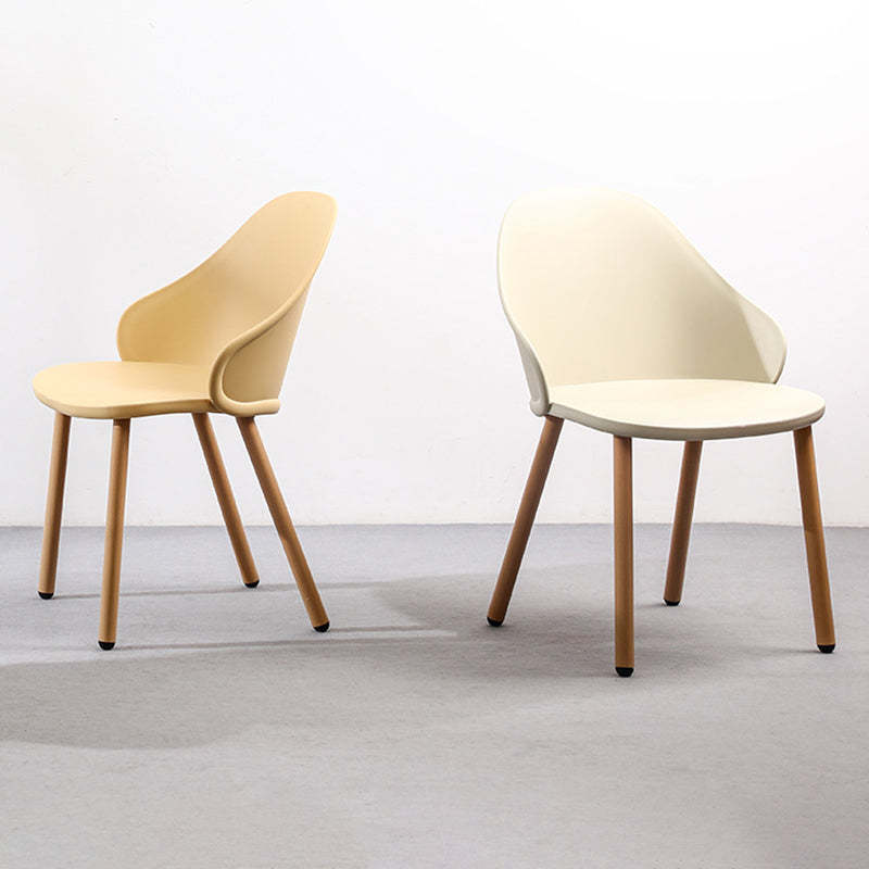 Scandinavian Sleek Plastic Dining Chair
