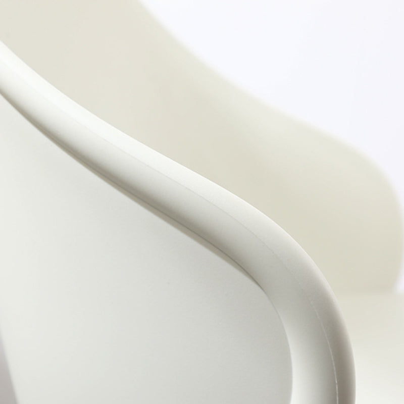 Scandinavian Sleek Plastic Dining Chair — Gray