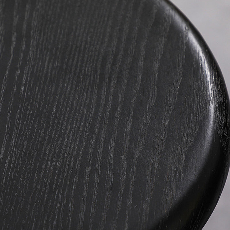 Minimalist Round Solid Wood Bar Stool