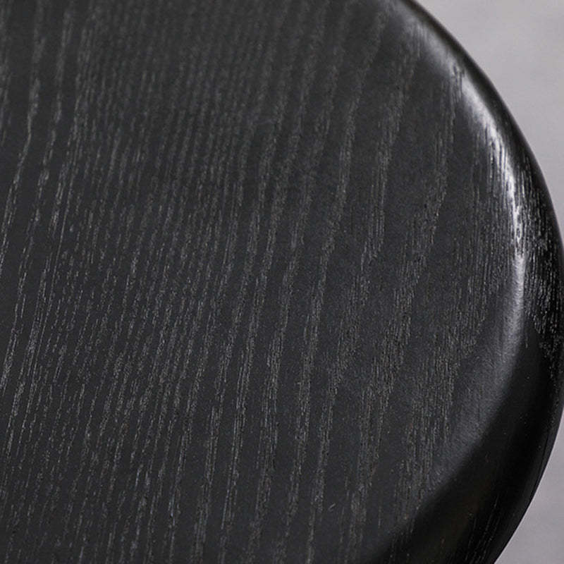 Minimalist Round Solid Wood Bar Stool