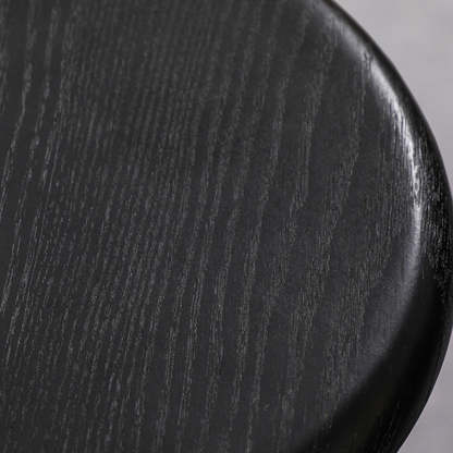 Minimalist Round Solid Wood Bar Stool