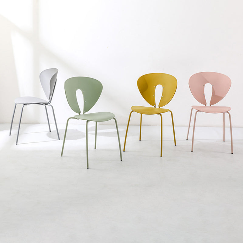 French Triangular Back Plastic Dining Chair