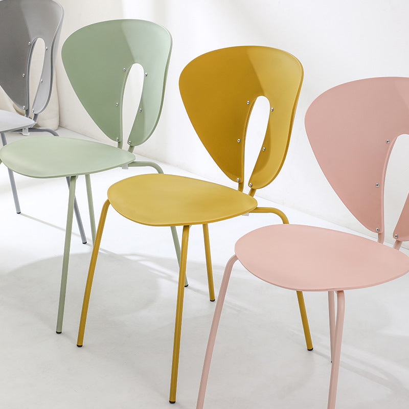 French Triangular Back Plastic Dining Chair