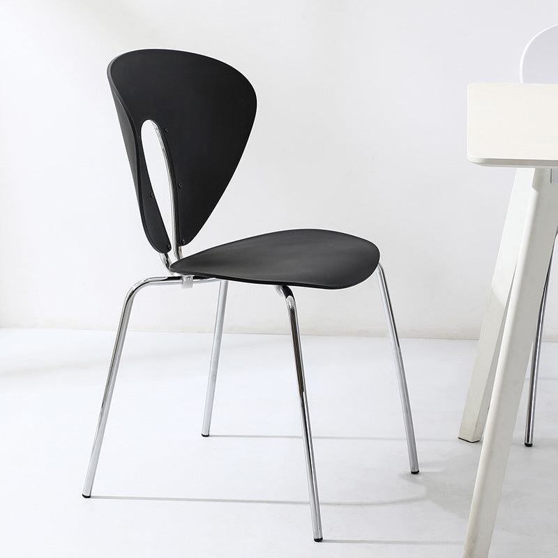 French Triangular Back Plastic Dining Chair