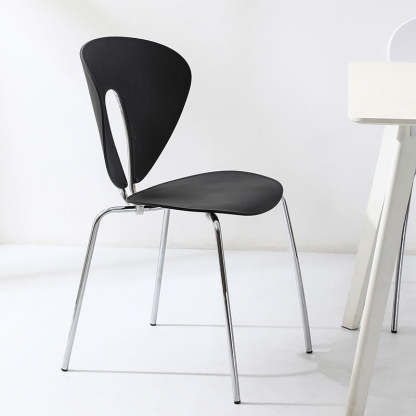 French Triangular Back Plastic Dining Chair