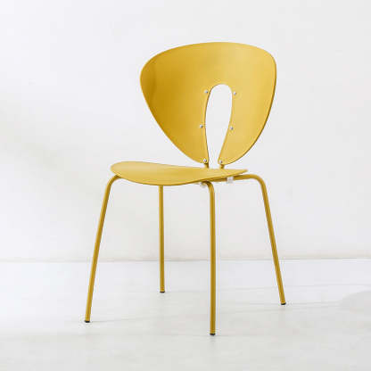 French Triangular Back Plastic Dining Chair