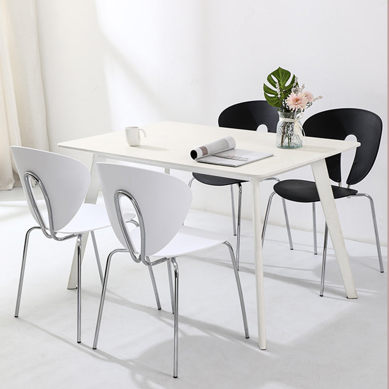 French Triangular Back Plastic Dining Chair