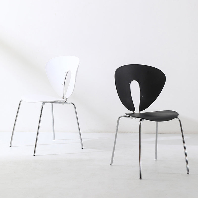 French Triangular Back Plastic Dining Chair