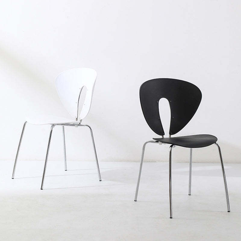French Triangular Back Plastic Dining Chair